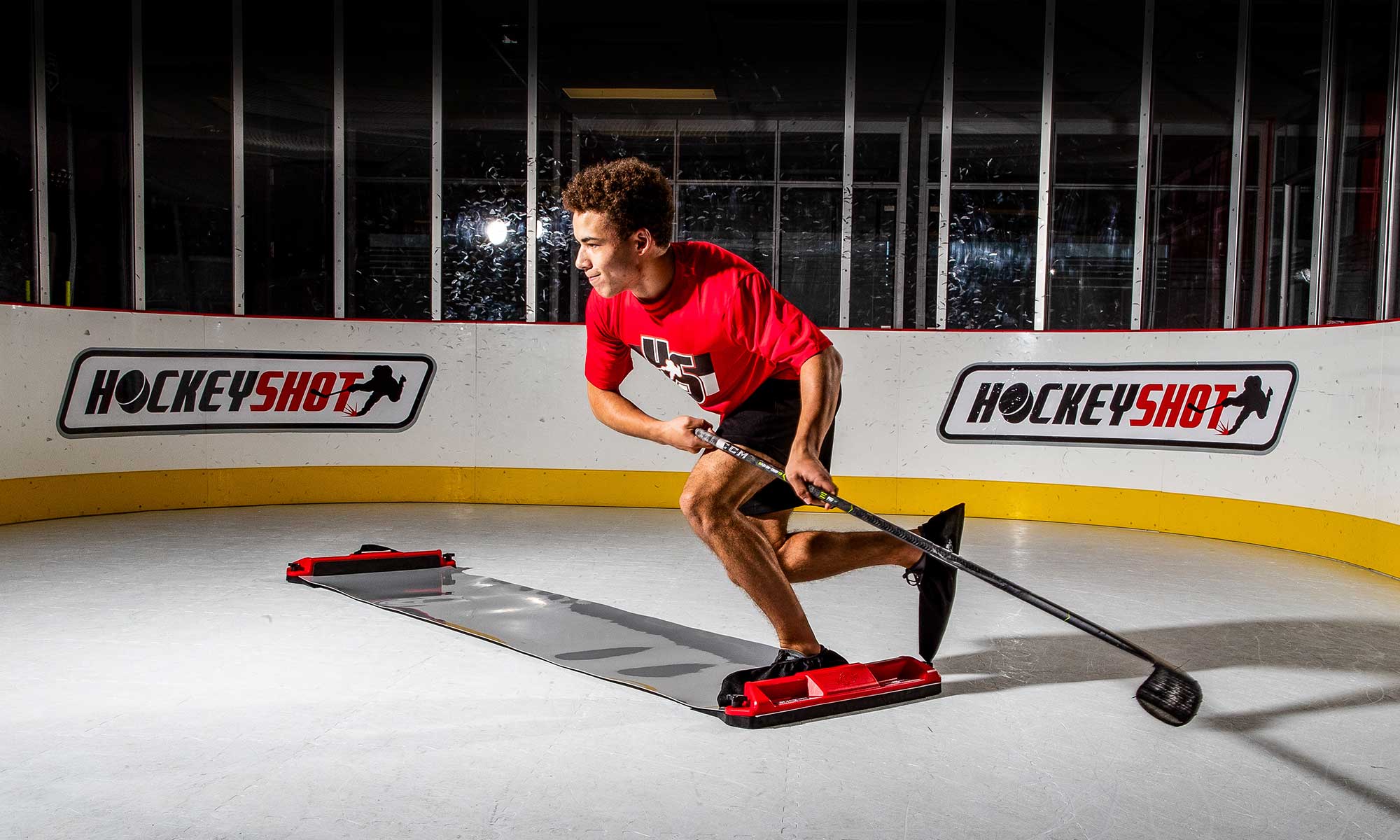 Kit Hockey Sur Roulettes D'entraînement - Palet, Bâtons, Roues, Pour Jeu En Extérieur Ou Intérieur, Vert, Matériau ABS
