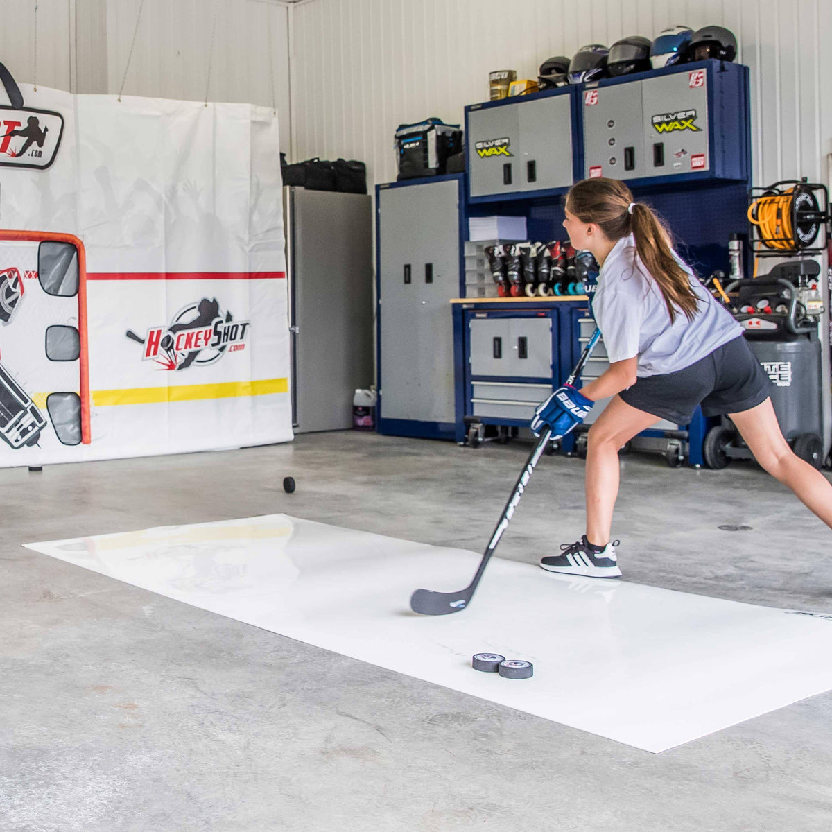 Tapis de tir de hockey sur glace en tuiles de sol