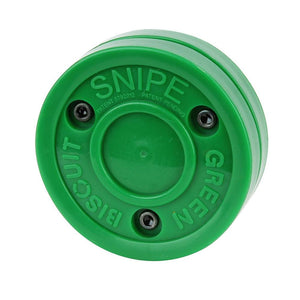 Rondelle de hockey Biscuit vert Snipe